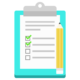 Free list notes icon illustration